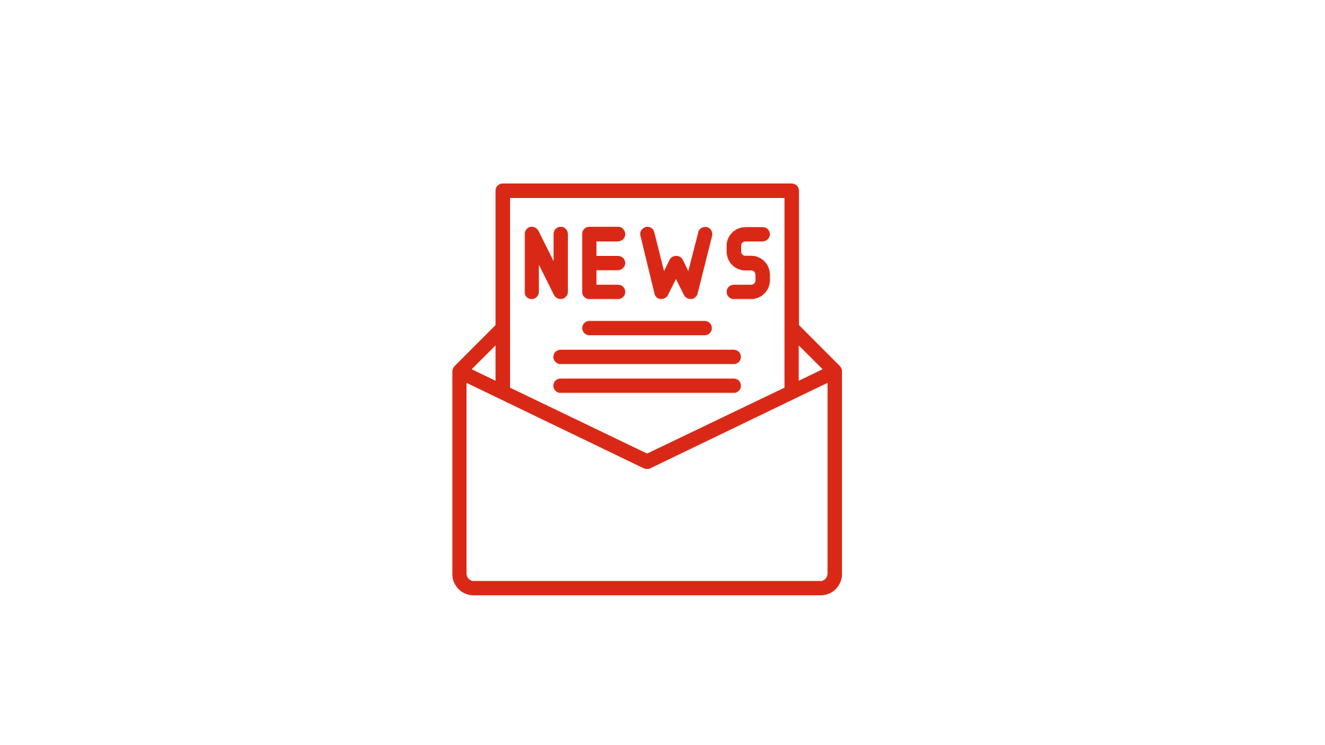 Image of letter saying news